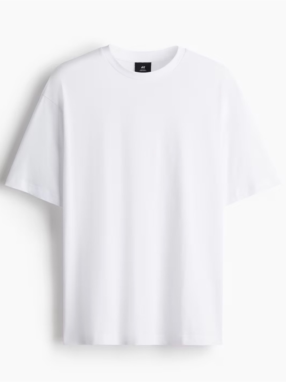 H&M White Short Sleeve Crewneck Tee